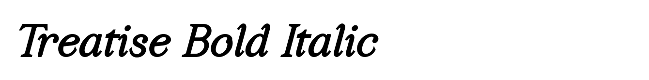 Treatise Bold Italic image
